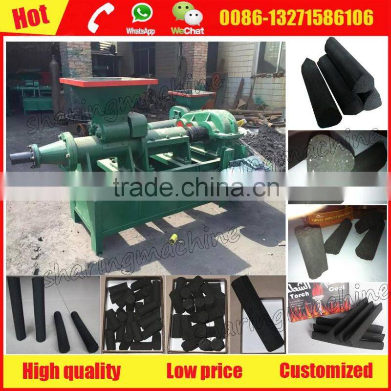Best Triangle charcoal briquette making machine for shisha hookah smoking