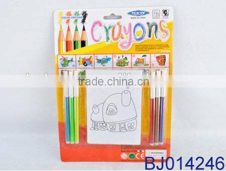 Fashion toy kit new kid diy cartoon figure drawing toy with color pen
