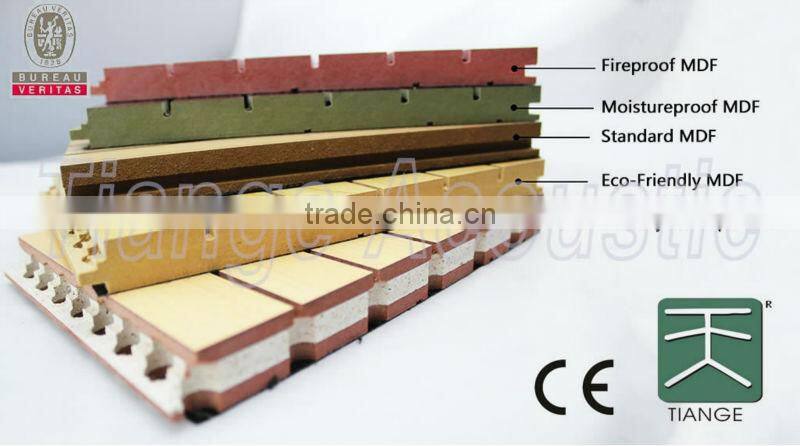 melamin and veneer plate/ mdf wall panel/ mdf acoustic ceiling board/