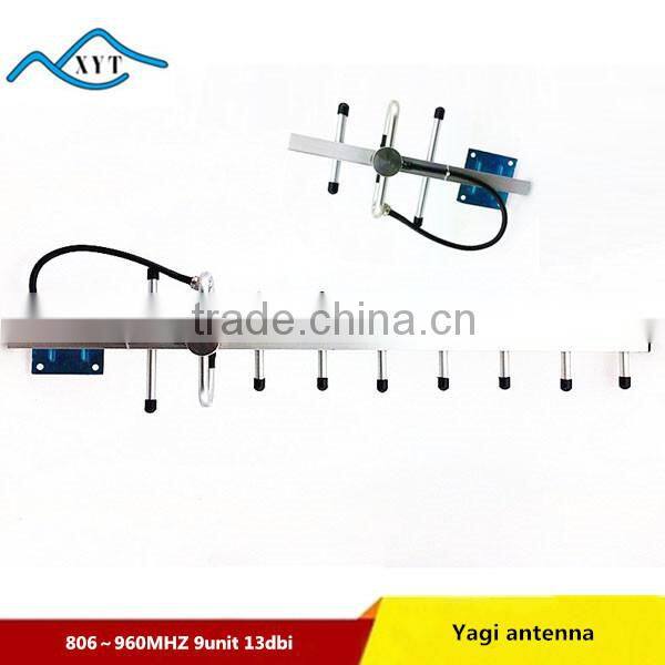 GSM 806-960MHZ 13DBI 9elements Outdoor digital TV yagi antenna with 3M cable