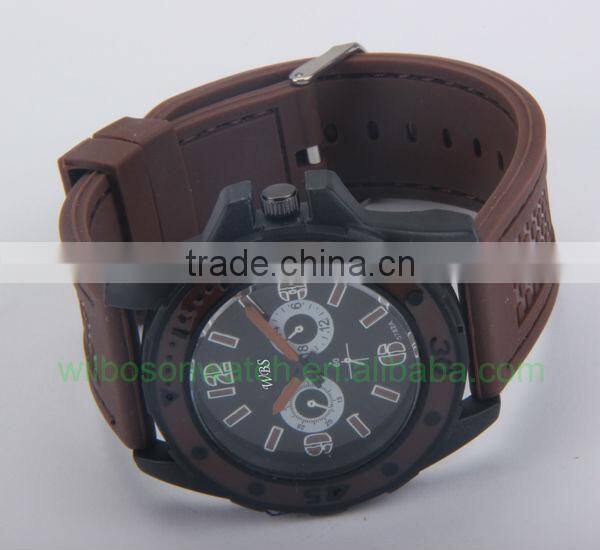 Candy silicon watch with stainless steel buckle