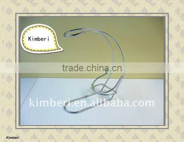 Chrome plated wire wine decanter holder