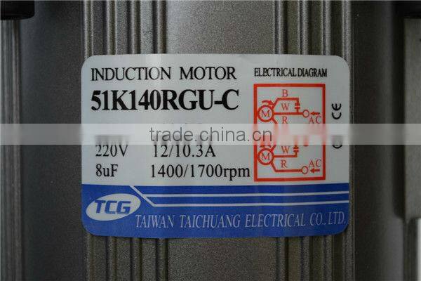 AC Induction motor with Gearhead