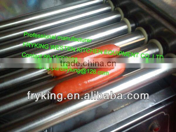 Electric hot dog grill roller(with glass cover)