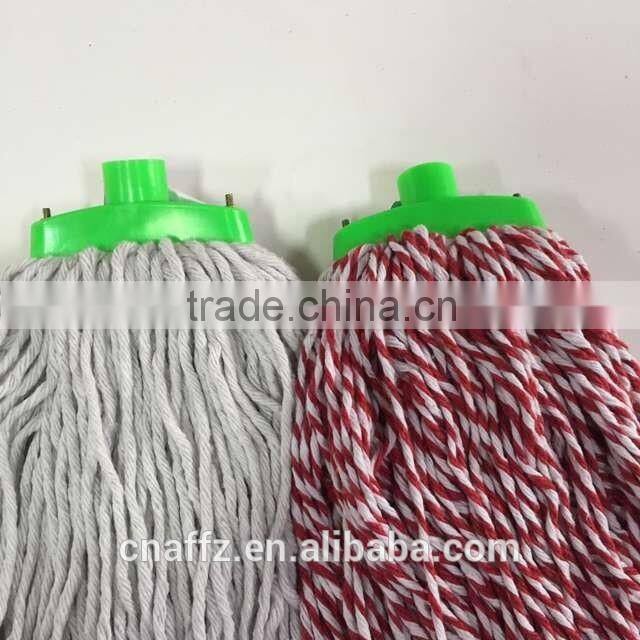 recycled cotton mop yarn material wet mop head supplier