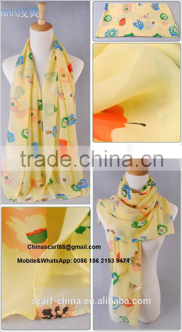 Women's 100% plaid wool scarf