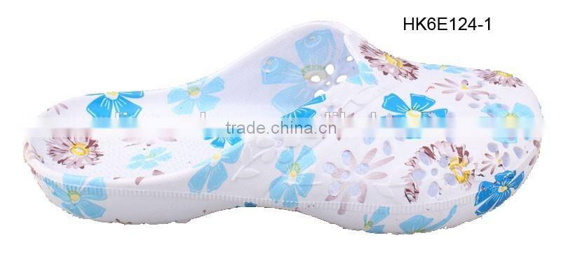 Ladies' EVA Water Transfer Printing Clogs Slippers Indoor Slippers
