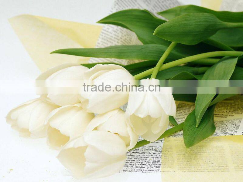 2016 high quality beautiful cut white tulip flower from kunming
