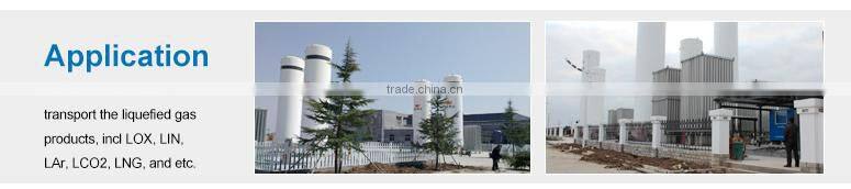 10 M3 Cryogenic Liquid Nitrogen Oxygen Tank , Natural Gas Storage Tanks