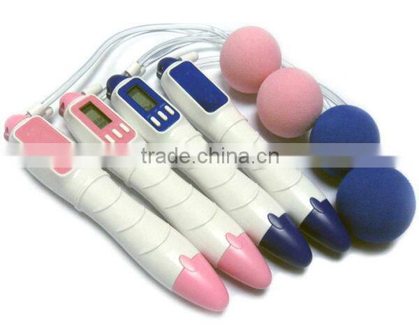 Cordless Digital Counting Jump Rope with Step and calories Counter
