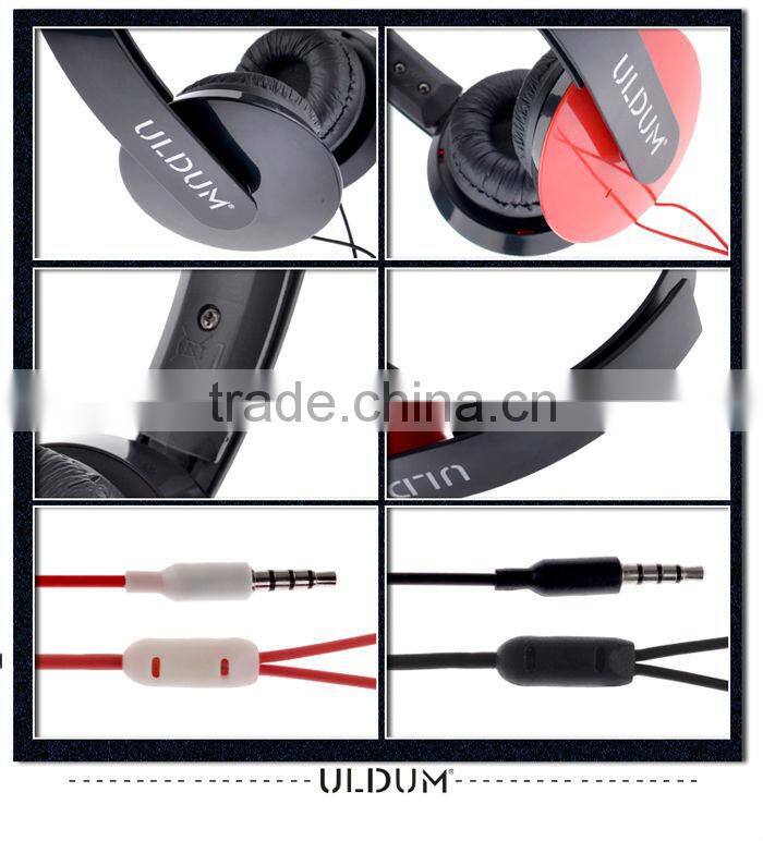 ULDUM wholesale earphone &headphone high quality computer audio headset for laptop,ipad,mobile phone