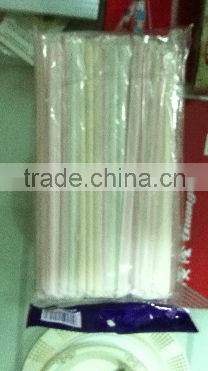 Wholesale colored customized size plastic straight straw