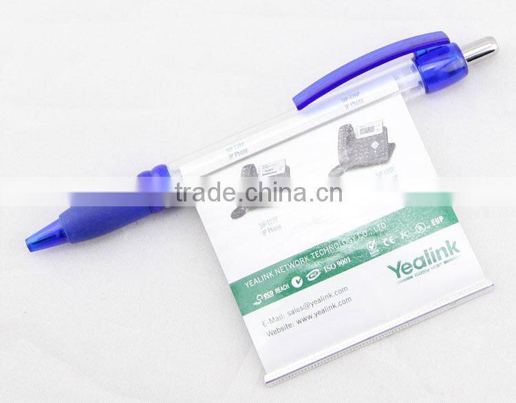 low price Plastic advertising Ball Pen with Calendar