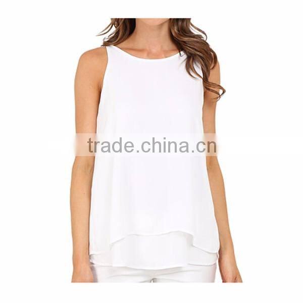 OEM Women loose fit round neck tank top