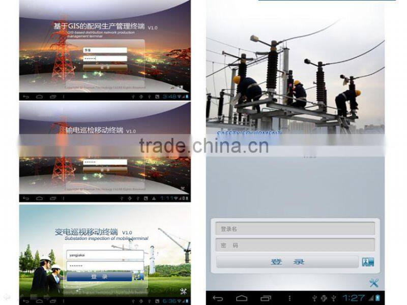 Dustproof 7 inch Android 3G barcode scanner RFID terminal