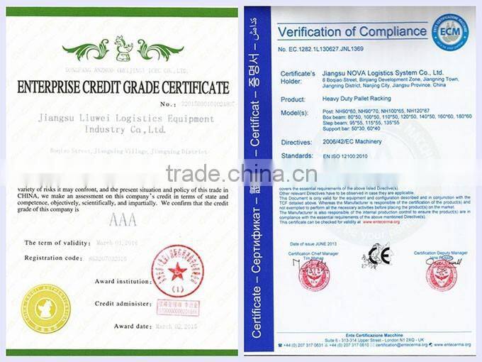Cold storage selective adjustable double deep pallet racking system from NOVA
