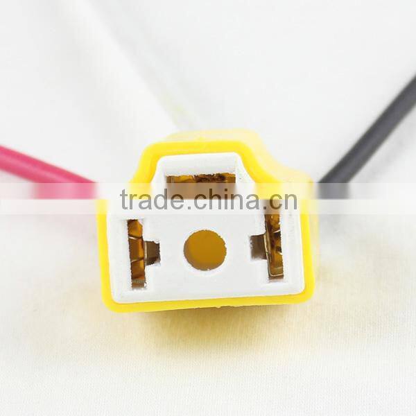 ceramic H4 led bulb holder BH-H4 Led headlight bulb Plug Adapter H4 Car Led Fog Light Bulb Socket harness cable