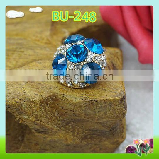 Wholesale and custom decorative rhinestone button 12mm