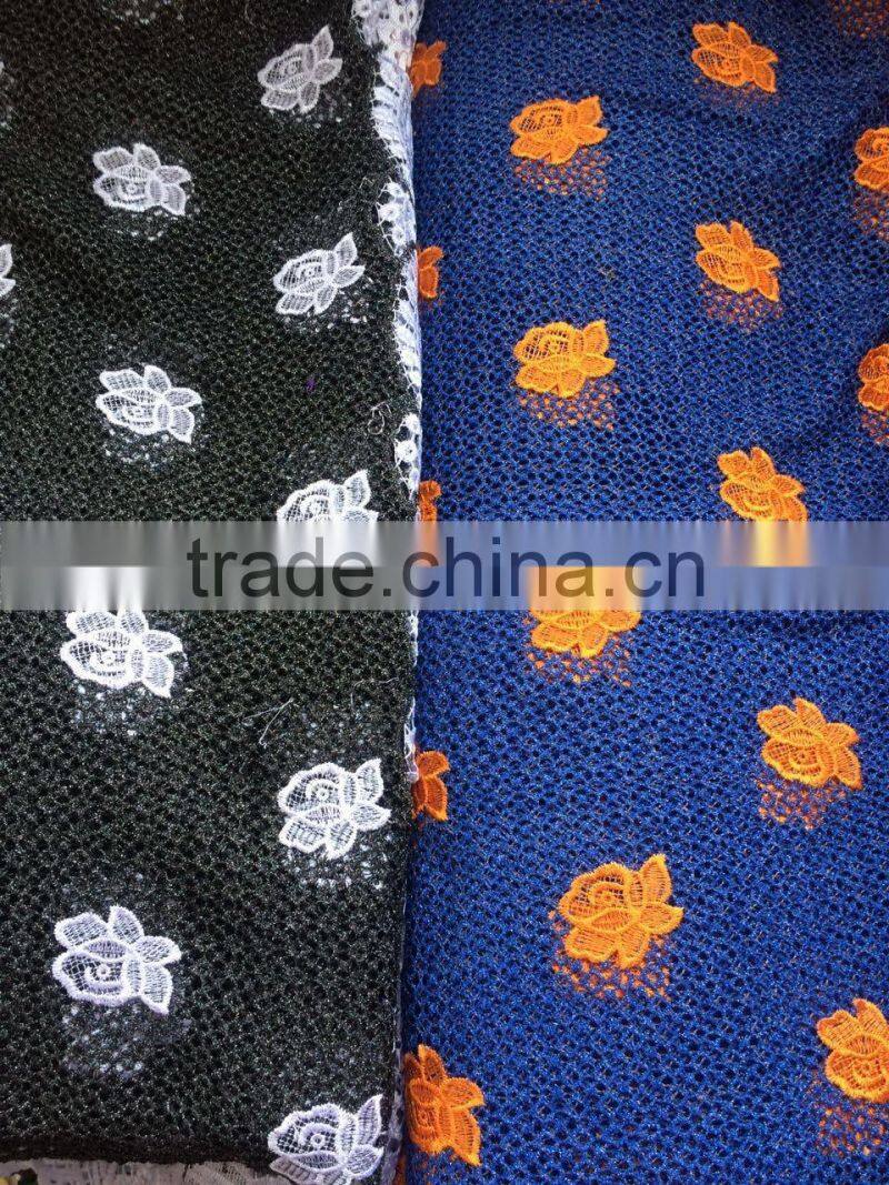 Hot Sell Cord Lace Fabric Digital Printing Fabrics for bridal dressing