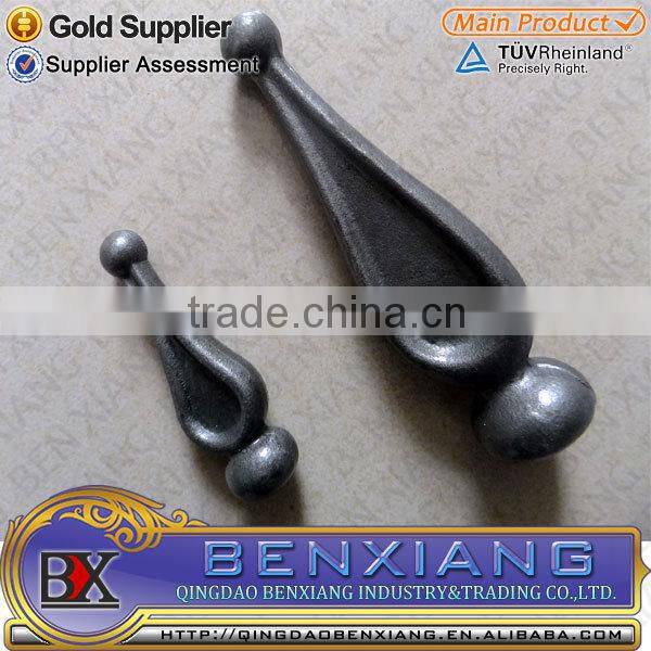 Chinese wrought iron forged spear head
