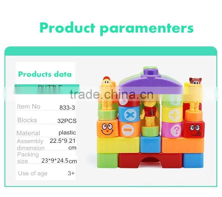 Funny Plstic Educational building block for children