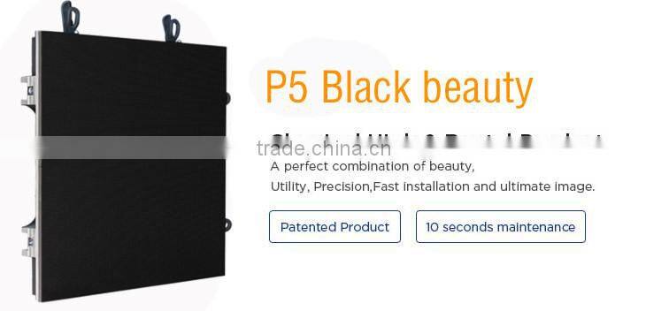 2015 New Production black beauty P5 LED Screen For Stage