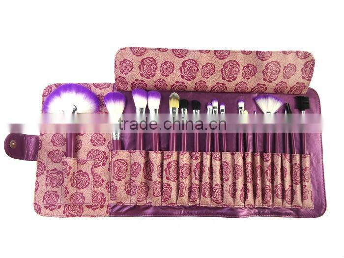18 pieces Rose Style Makeup Brushes Professional