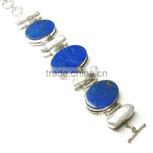 Vintage black onyx bracelet 925 sterling silver