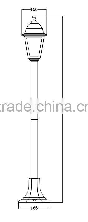 4pcs glasses outdoor street lamp/street pole light/classic antique garden light