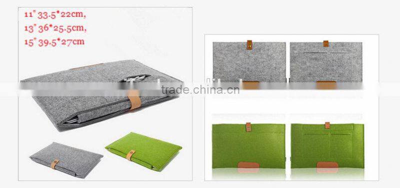 Fashionable Canvas Fabric 15 Inch Laptop Notebook Ultrabook for macbook Sleeve Case Bag