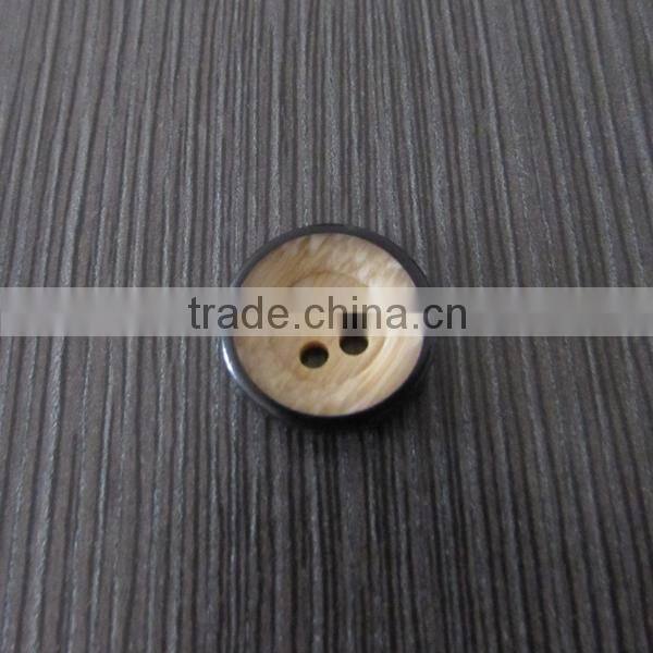 Wooden Color 4 Holes Shirt Resin Button