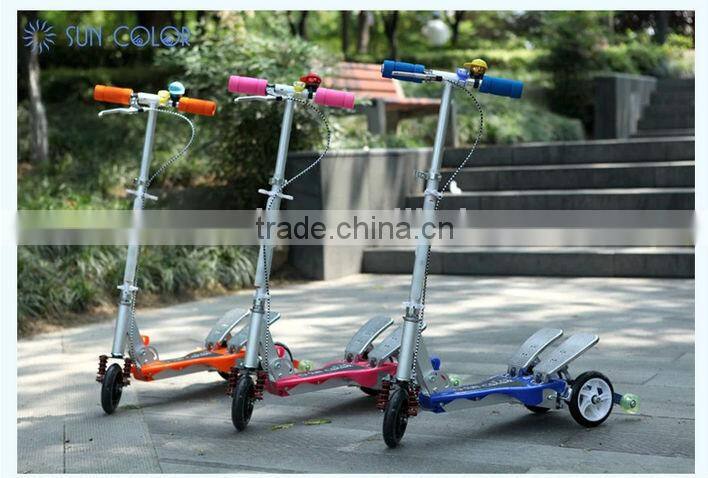 New three wheel scooter with pedal for wholesale