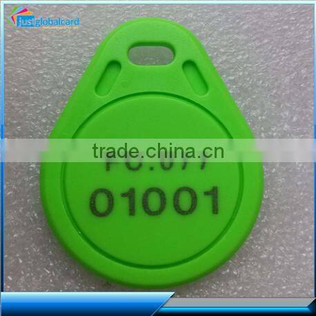 Made in China RFID ABS key tag/plastic keyfob/NFC key fob