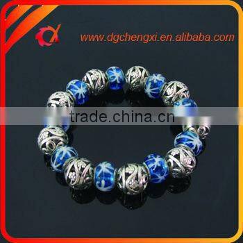 fashion link bracelet with garland charm