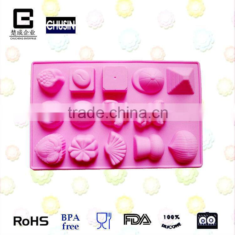 customizable food grade silicone cake mold/chocolate mold/cookie mold wholesale