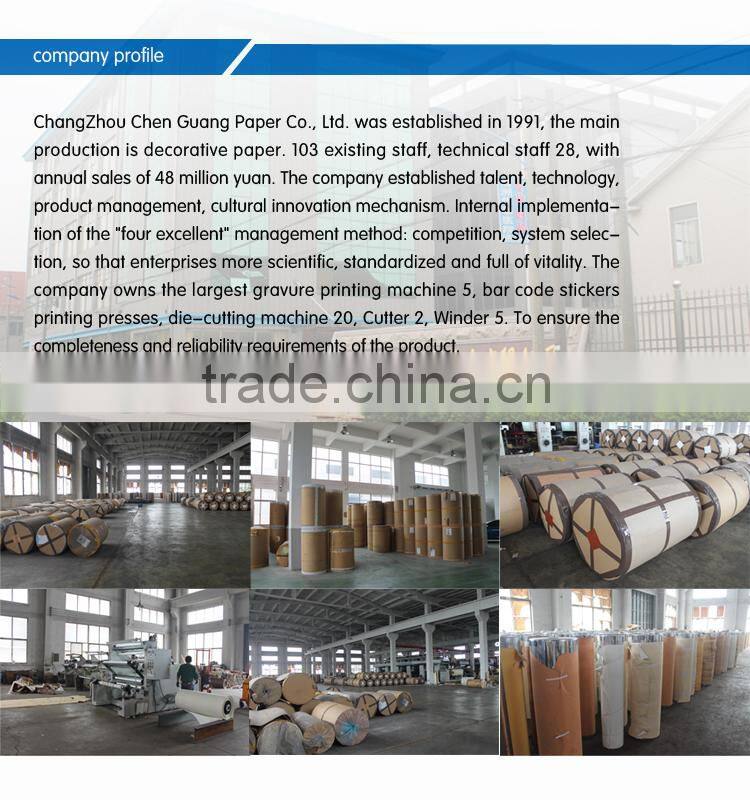 Impregnated Melamine decorative Paper for furniture board