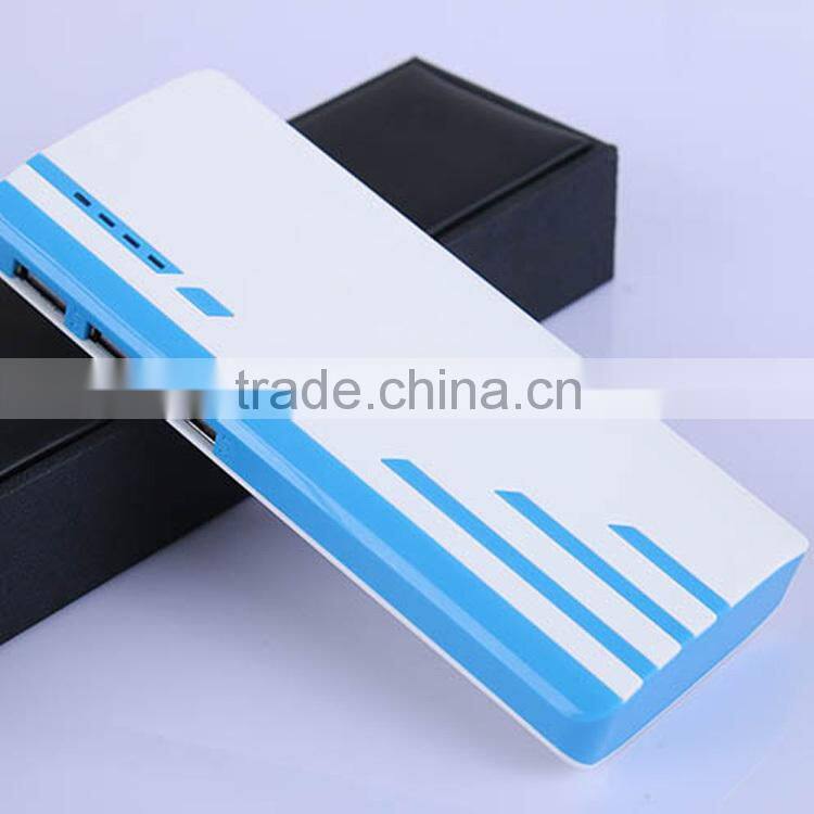 High quality li-polymer real capacity Portalbe Custom Mobile Power Bank with logo printing