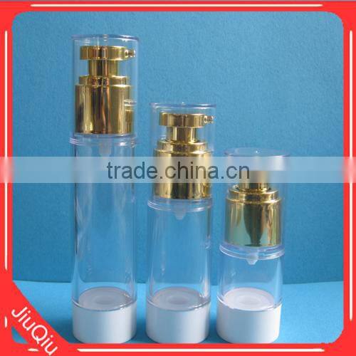 HOT SALE 30ml,50ml, 100ml plastic airless cosmetic bottle with good quality