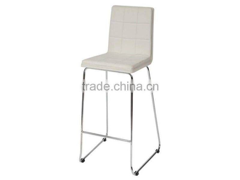 DC-2530 Modern White Faux Leather Bar chair