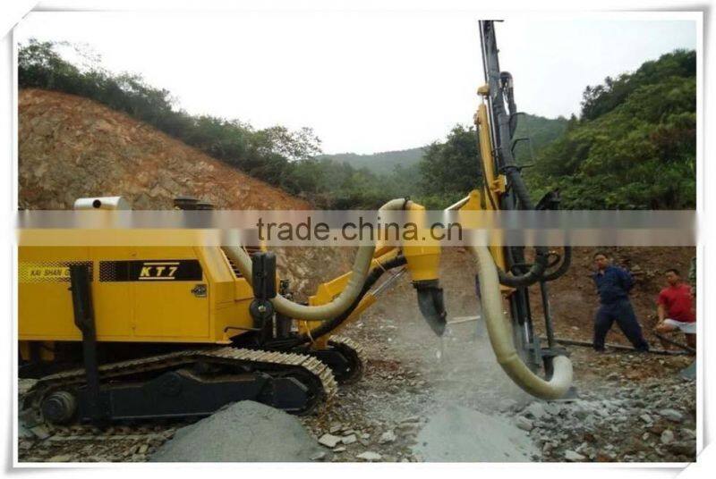 KT7 Open-air DTH Crawler Drilling Rig For Stonework