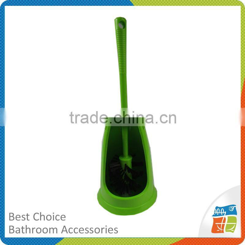 Blue Stripe Animal Toilet Brush With Holder