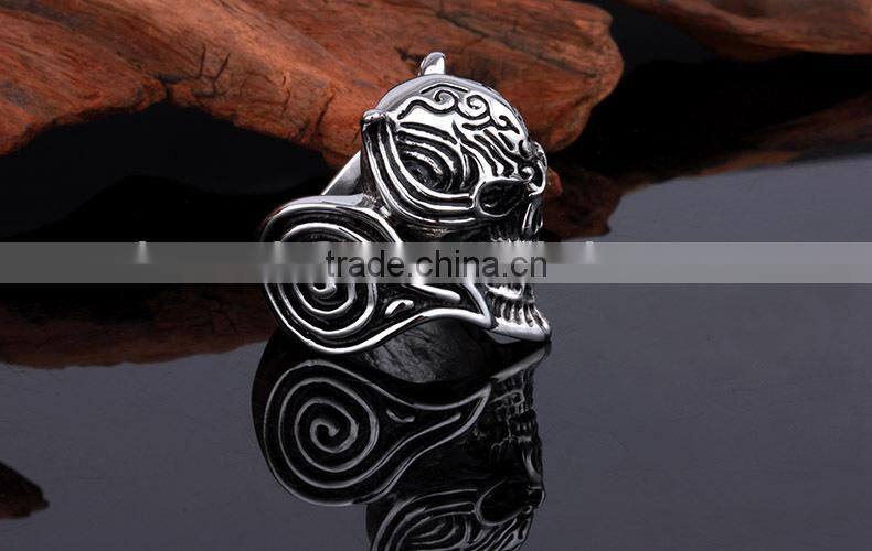 KSTONE Latest design cool mens punk rock jewelry ring