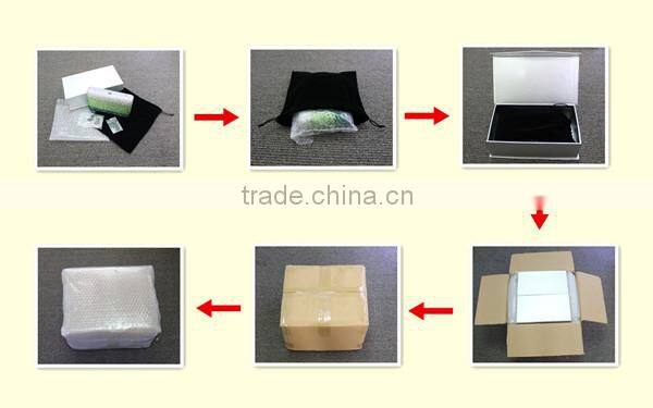 gold metal and AB color crystal evening clutch bag woman handbag ladies party bag (88162A-AB)