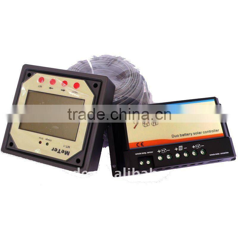 Dual Battery Solar Charger Controller Regulator for caravan and boat