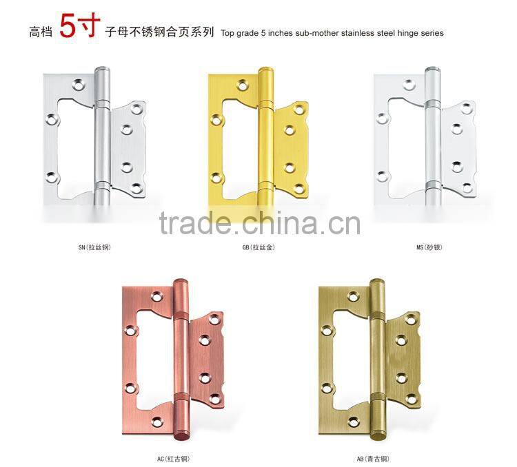 Steel door hardware hinge Stainless steel flush hinge for aluminium door