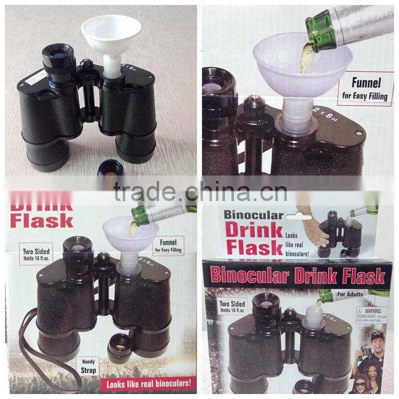 Double Sided Binocular Drink Flask- Looks like a real Binoculars