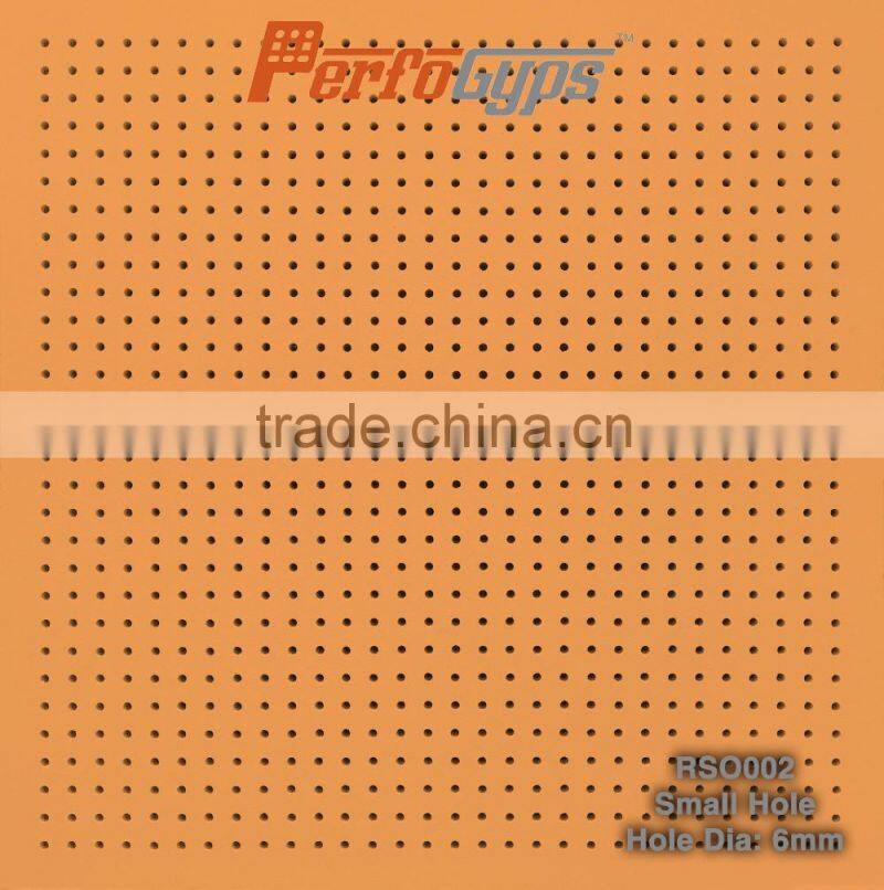 Wooden Acoustic Perforated Gypsum Ceiling Tile Made in China Good Quality Soundproof