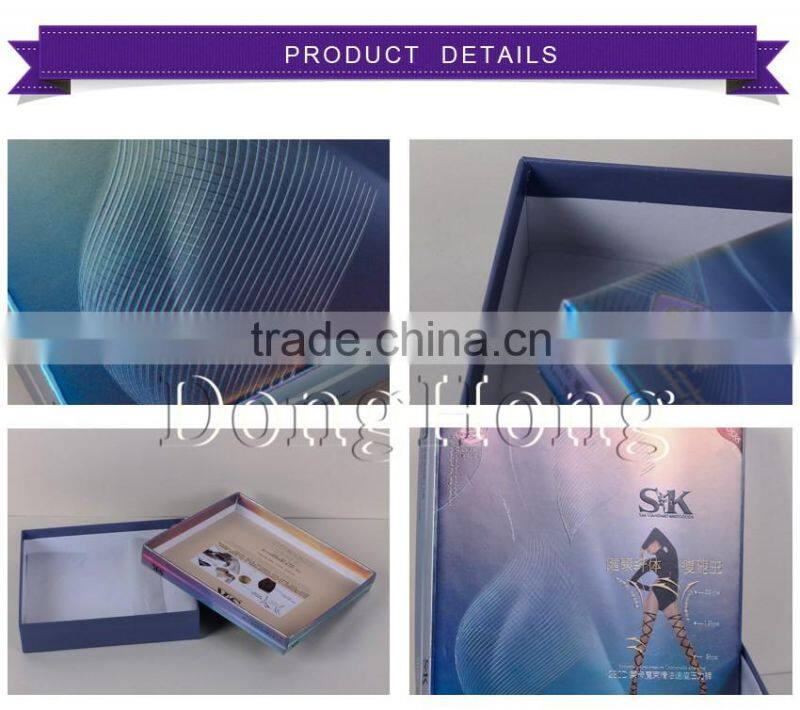 Luxurious handmade rigid paper clothing packaging box