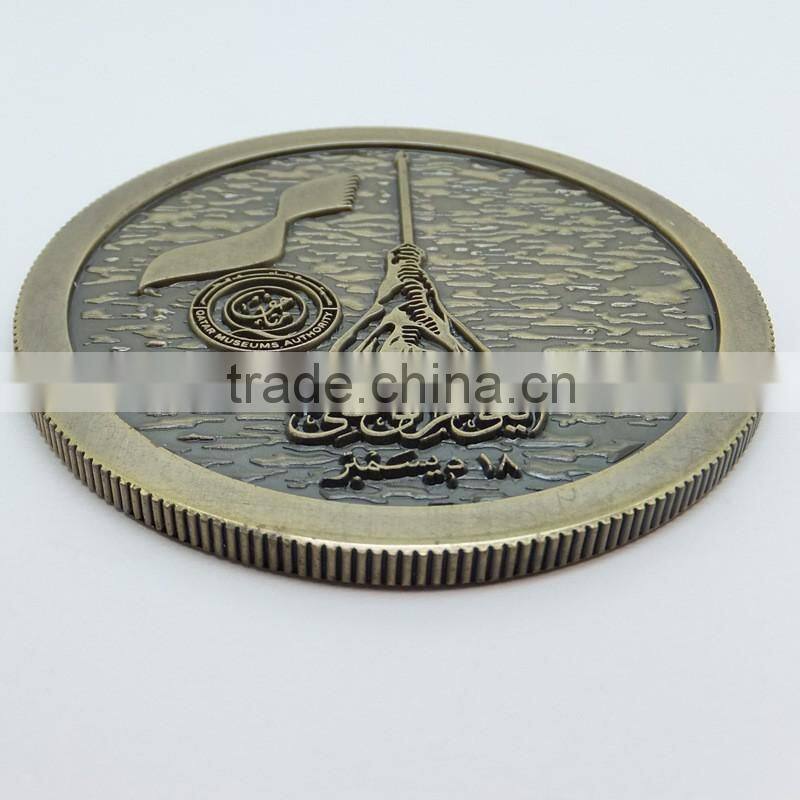 antique brass coin,sport souvenir coin,US army coin,zinc alloy double sided 3D coin