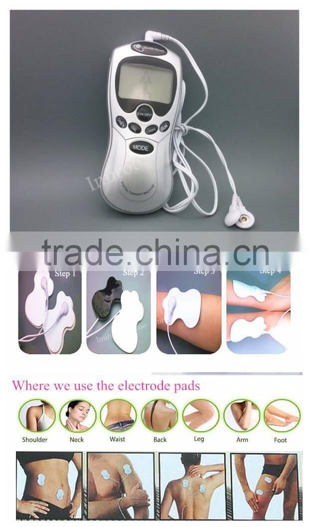 Self-adhesive skin electrode/electronic muscle stimulator 's electrode massage pad